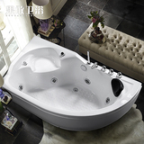果敢小卫生间亚克力浴缸小异形浴缸三角扇形1.5米156浴缸恒温加热