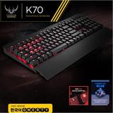 CORSAIR/海盗船 K70樱桃轴RGB SKT T1专用青/红/茶轴背光机械键盘