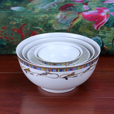 景德镇爱马仕骨瓷碗米饭碗面碗家用汤碗陶瓷简约大小碗创意碗套装