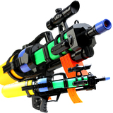 儿童水枪玩具高压力射程远大容量背包水枪抽拉式沙滩戏水玩具批发