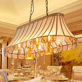 欧柏图 简约欧式美式全铜焊锡吊灯 客厅餐厅纯铜吊灯长形吊灯ALF