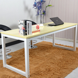 钢化玻璃面电脑桌家用台式机办公桌钢木学习书桌写字台