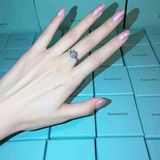 正品代购tiffany铂金六爪结婚镶钻戒蒂芙尼1克拉女士求婚戒指包邮