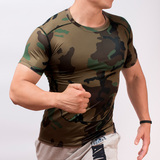 艾威森PRO紧身衣男运动健身短袖圆领高弹力速干排汗T恤
