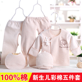 新生儿衣服0-3个月纯棉初生婴儿保暖内衣套装婴幼儿和尚服春秋款