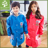 韩国KK树儿童雨衣男童带书包位 女童雨衣宝宝雨披小学生雨衣加厚