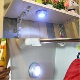 家用墙壁橱柜LED超薄带开关衣柜照明灯车内上电池节能触摸小夜灯