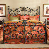 新滢爆款欧式铁艺床复古家具热卖双人床单人床1.5米1.8米美式铁床