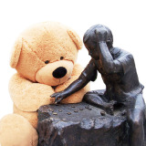 正版嘻迷宝贝韩国恋人1.6米棕色大抱熊泰迪熊毛绒玩具熊大熊包邮