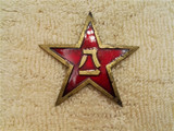 军迷收藏：解放初50式陆军帽徽2号，保存较好，永久保真。