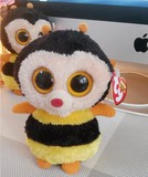 美国原单外贸TY大眼睛萌宠可爱毛绒玩具动物黄蜂玩偶小蜜蜂黄色