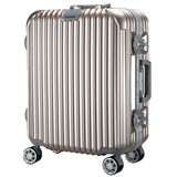 金属色 拉杆箱铝框万向轮密码箱20 28寸登机箱新秀丽旅行箱行李箱