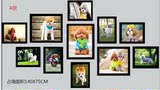 宠物狗实木照片墙装饰画宠物店儿童房可爱狗狗创意组合挂画壁画