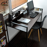 卧室环保写字书桌办公电脑桌时尚钢木创意简易约现代书房转角正品