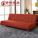 紫桐沙发床可折叠简约布艺沙发床1.8米日式小户型多功能实木