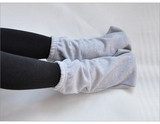 睡觉穿的袜子 春秋季纯棉针织睡眠袜套 成人保暖加绒男女中筒脚套