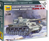 红星ZVEZDA拼装战车模型6251 1/100 桌游棋子 德国F2重型坦克