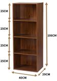 包邮好事达简易三层木质储物收纳小书柜子书橱置物自由组合柜书架