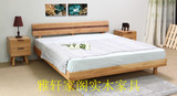 北欧式家具田园创意简易实木床日式双人1.8米1.5米白橡木卧室家具