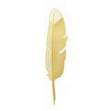 英国Tom Dixon Tool Bookworm Quill 黄铜书签系列 金色羽毛