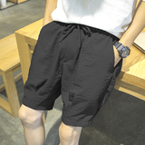 16夏季林弯弯港风灯笼裤男短裤日系男士五分裤个性波波裤休闲裤