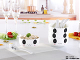 hellokitty可爱陶瓷米饭碗筷盘情侣卡通餐具套装创意4碗4勺