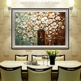 现代简约欧式 客厅卧室餐厅手绘3D浮雕油画 厚油立体抽象工艺装饰