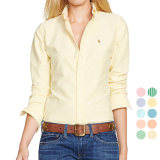 美国代购Polo Ralph Lauren女士纯色条纹商务休闲长袖衬衫 正品