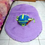 椭圆型床边毯舒服卧室客厅地毯顺滑柔软可水洗不掉毛不褪色可定制