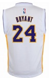 NBA系列篮球服 洛杉矶湖人队24号科比球衣 儿童款 白色 BK青年款