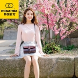 韩国直邮mixxmix官方春装新款韩版碎花元素半弹力收腰短裙
