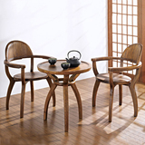 韩剧同款韩式老榆木桌椅组合整装庭院实木休闲咖啡桌阳台茶桌