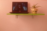 墙上置物架笔记本桌折叠简易书桌壁挂电脑桌连壁桌挂墙餐桌隔板