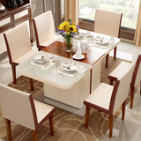 栢菲莱斯 多功能餐桌椅组合  现代简约烤漆储物可伸缩468人饭桌