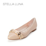 STELLA LUNA春款女士芭蕾舞单鞋 金属装饰牛皮平底鞋 SG134L24193