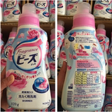 日本本土代购 KAO花王玫瑰洗衣液 含柔顺剂 不含荧光剂 820G