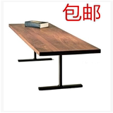美式乡村loft工业风格家具做旧铁艺实木餐桌书桌办公桌咖啡桌