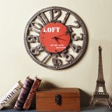 欧式复古wall clock挂钟客厅卧室创意钟表挂表zakka美式乡村时钟
