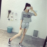 学生少女韩版女装时尚气质短裤夏天衣服潮夏季运动休闲套装两件套