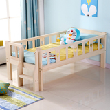 气组合婴幼儿板床特价实木男孩女孩子儿童床带护栏单层大小加厚透
