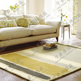 时尚现代中式条纹地毯地毯客厅沙发茶几地毯卧室床边手工腈纶地毯