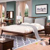 卓越年华 北欧风格全实木双人床1.8米主卧大床木头组装一米八的床