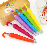 日韩国创意文具批发 可爱儿童学习用品  小学生奖品彩色雨伞笔