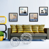 客厅装饰画现代壁画挂画餐厅电表箱海报沙发背景墙三联画组合画框