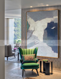 原创手绘抽象油画北欧简约客厅装饰画沙发背景墙画样板房手绘艺术