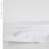 Zara Home 婴儿摇篮床刺绣密织棉布床单套装 41581499250
