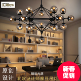 魔豆吊灯 美式现代简约客厅灯具个性创意铁艺北欧设计师餐厅吊灯