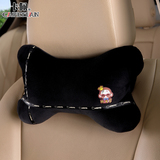 新款皇冠猴汽车头枕护颈枕 可爱卡通车用骨头枕 车载舒适靠枕头枕
