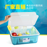 包邮婴儿奶瓶收纳盒干燥架儿童餐具防尘储存箱宝宝食品碗筷沥水架
