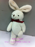 手脚关节可动的可爱小白兔毛绒玩具 宝宝最爱布娃娃玩偶生日礼物